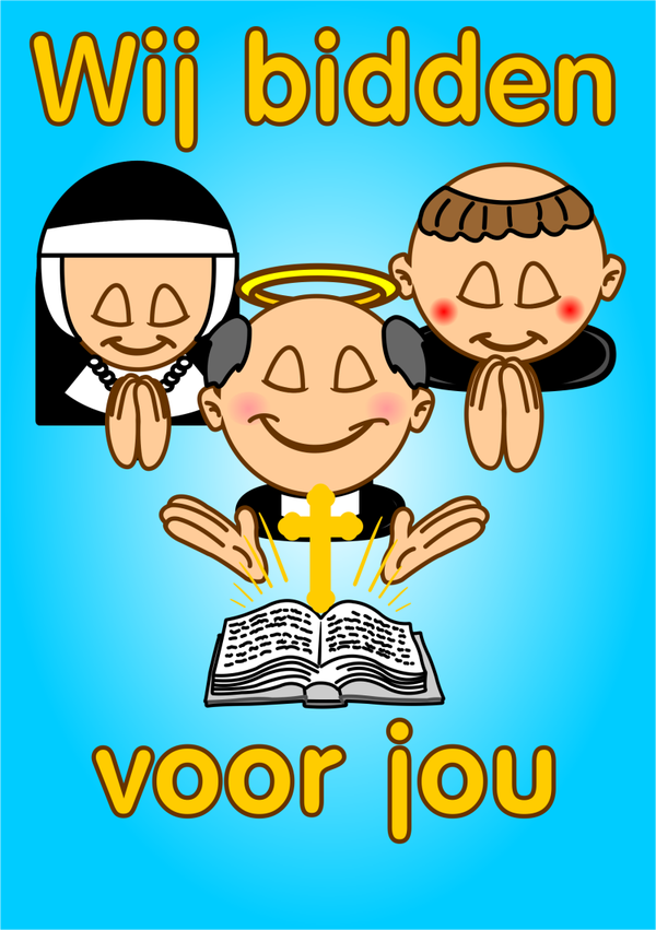 Bidkaart A5 - Wij bidden voor jou