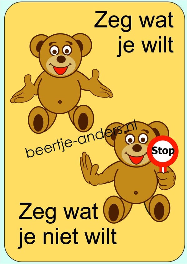 Posters Zeg wat je wil