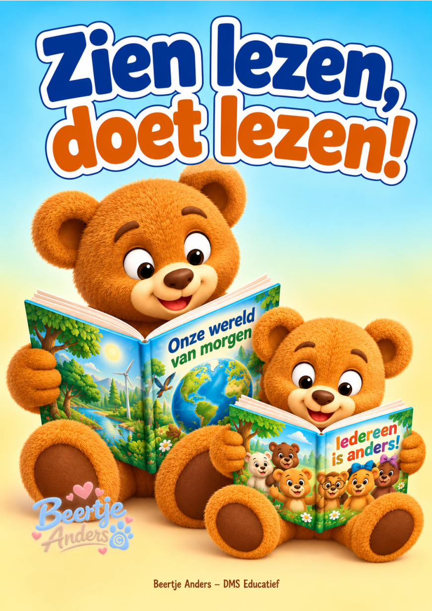 Leesposter ‘Zien lezen, doet lezen!’ – Beertje Anders A3