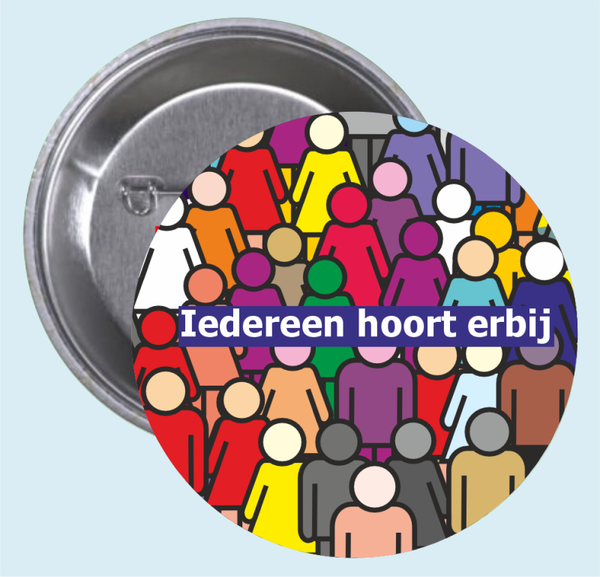 Button 'Iedereen hoort erbij'