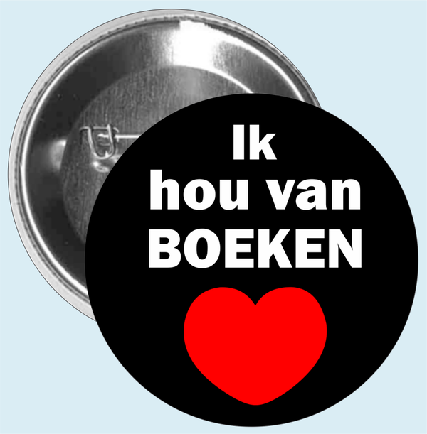 Button 'Ik hou van boeken'