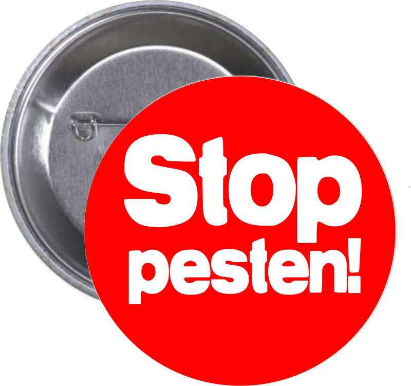 Button 'Stop pesten'