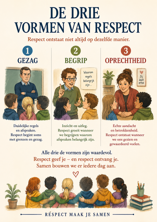 Verhaalposter 'De drie vormen van respecten' (A3)