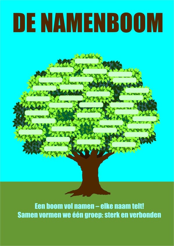 Poster 'De Namenboom' A3