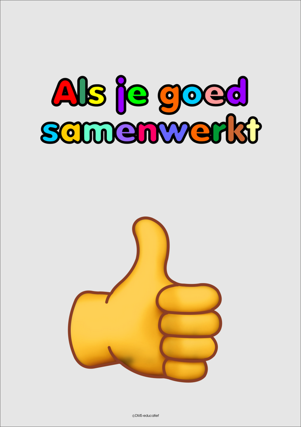 Poster ‘Als je anderen helpt’ A3