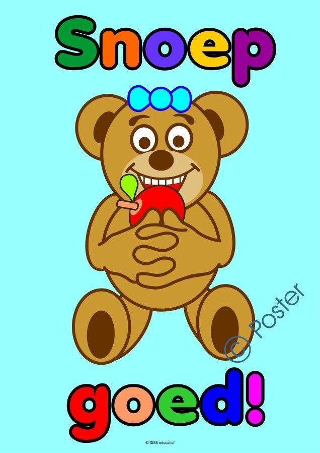 Poster 'Snoep goed!'