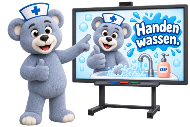 Beertje Anders – vertelverhaal Handen wassen voor kamishibai en digibord
