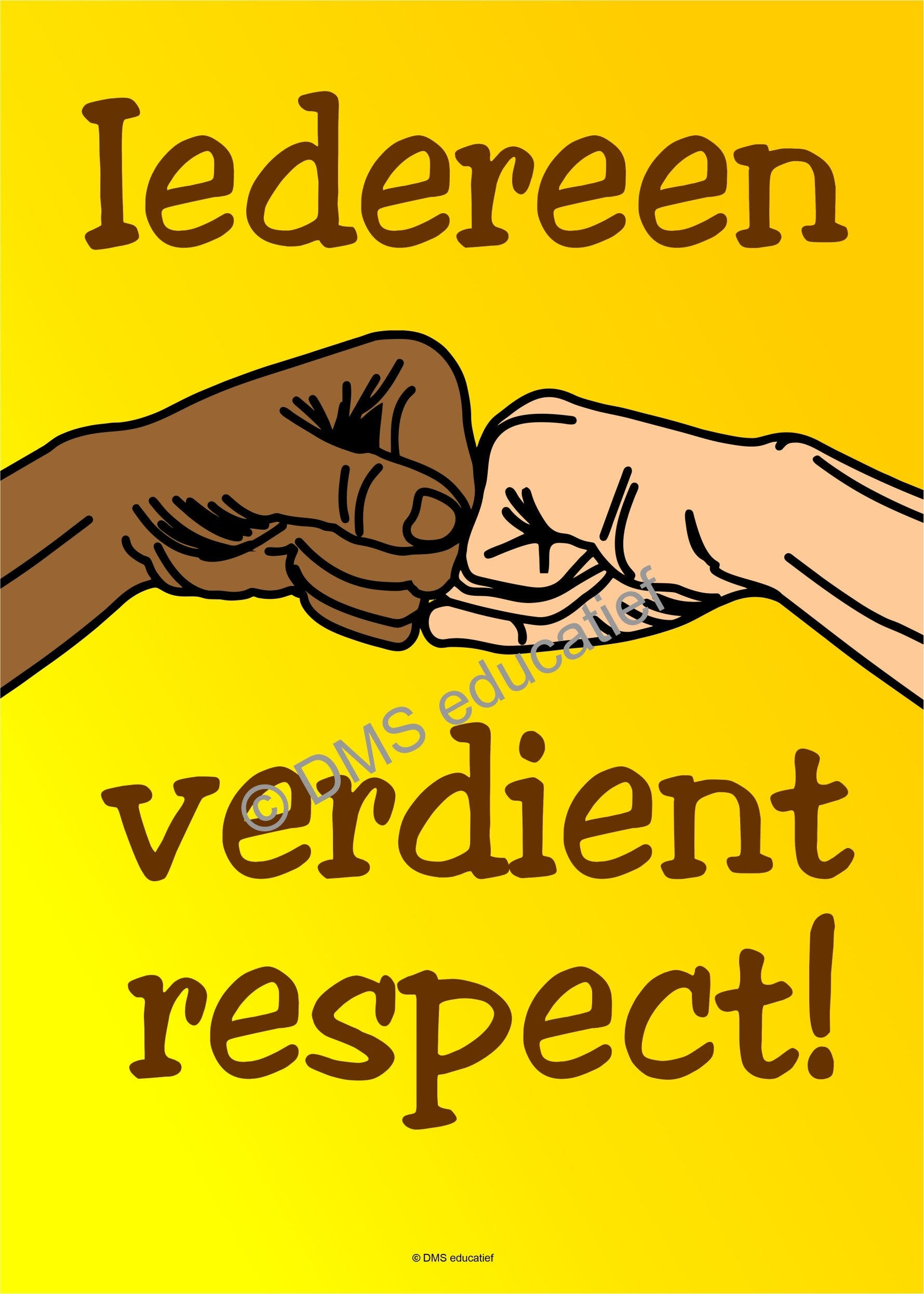 Poster ‘Iedereen verdient respect!’