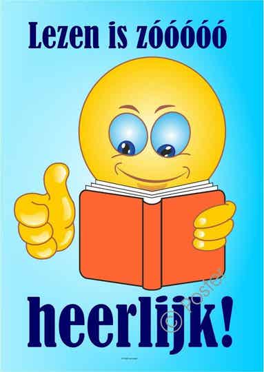 Posters 'lezen is zo heerlijk' A3
