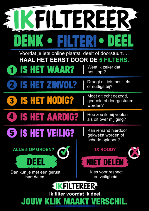 Poster A2 – IKFILTEREER Denk • Filter • Deel