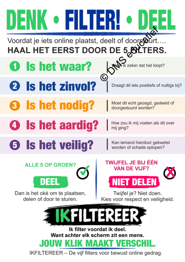 Poster A2 – IKFILTEREER Denk • Filter • Deel