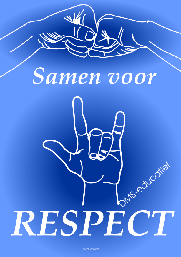 Poster 'Samen voor respect' A3