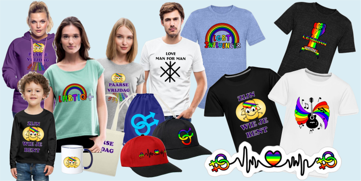 Je eigen LHBTIQ+ kleding ontwerpen met unieke designs