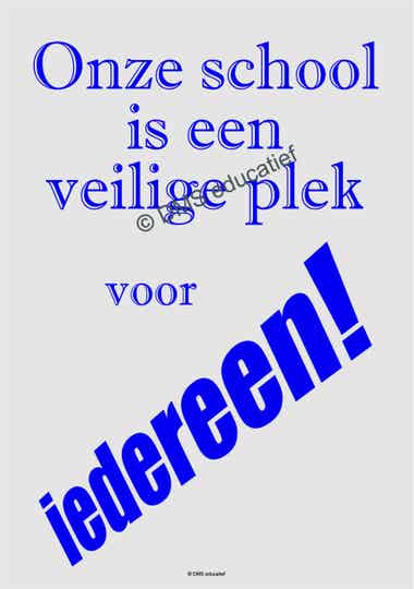 Poster 'Onze school' A3