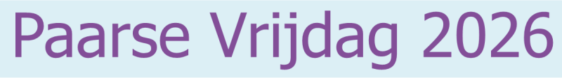 Paarse Vrijdag 2026 vindt plaats op vrijdag 9 oktober 2026