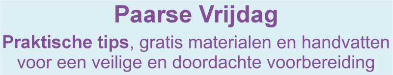 Paarse Vrijdag voorbereiden met gratis materialen, praktische tips en handvatten voor scholen