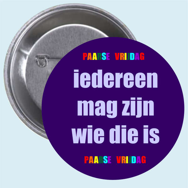 Button Paarse Vrijdag