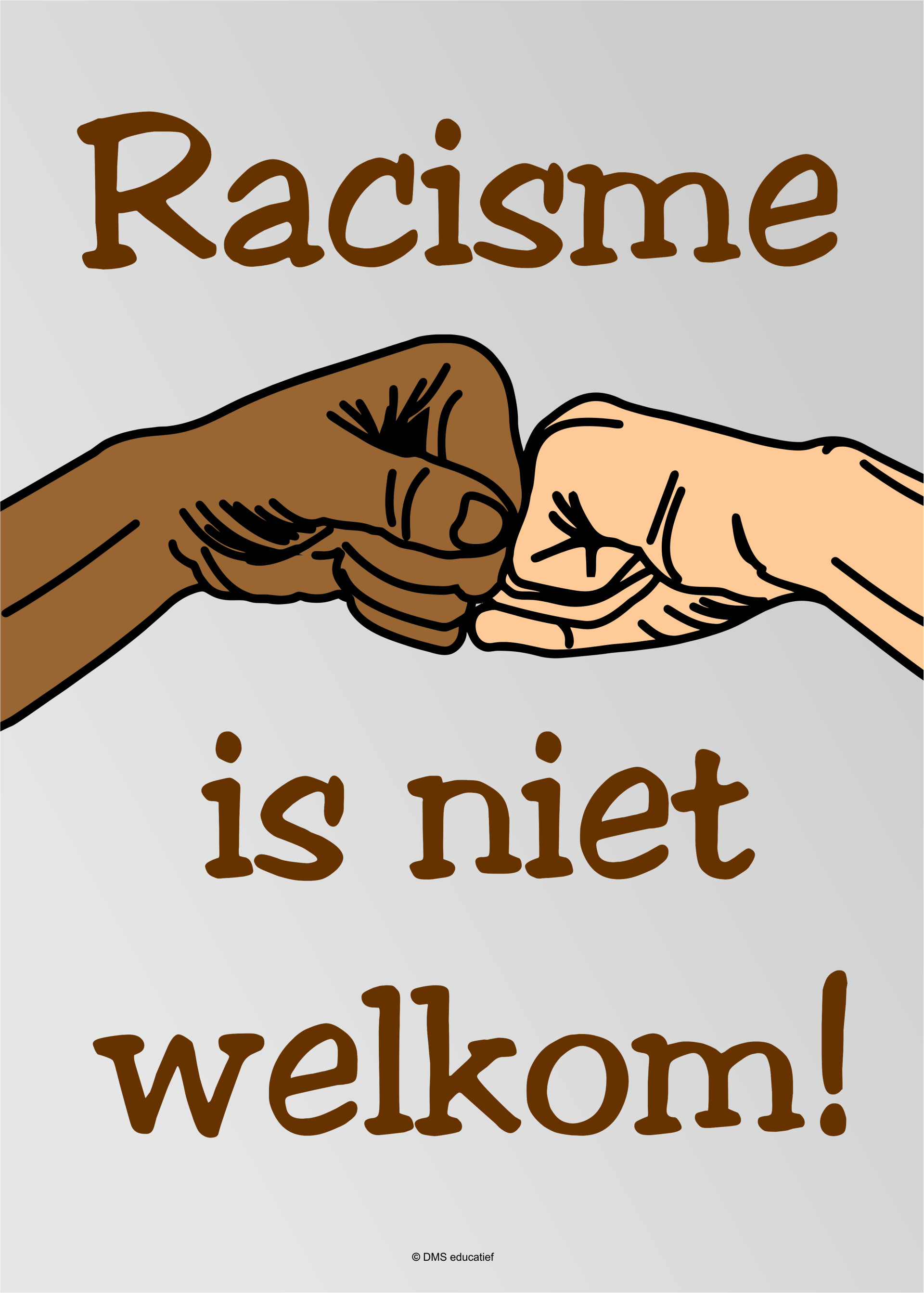 Poster Racisme is niet welkom!