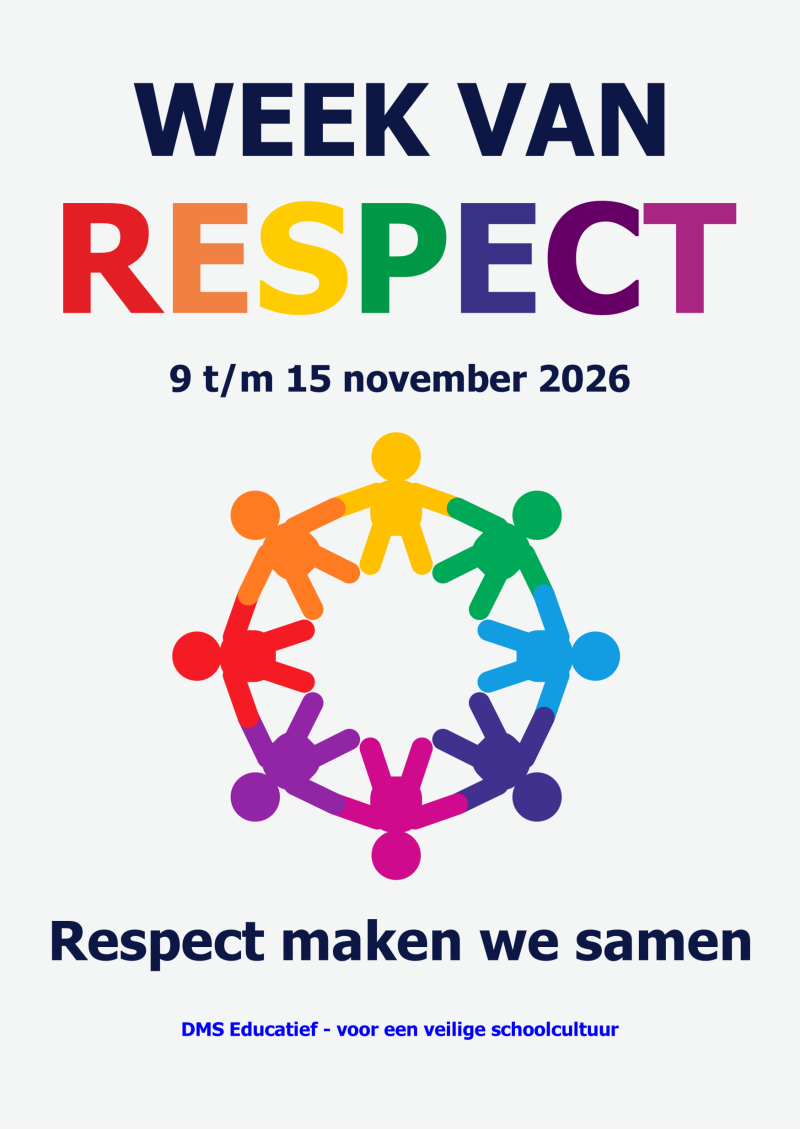 Gratis poster Week van Respect 2026 – Respect maken we samen