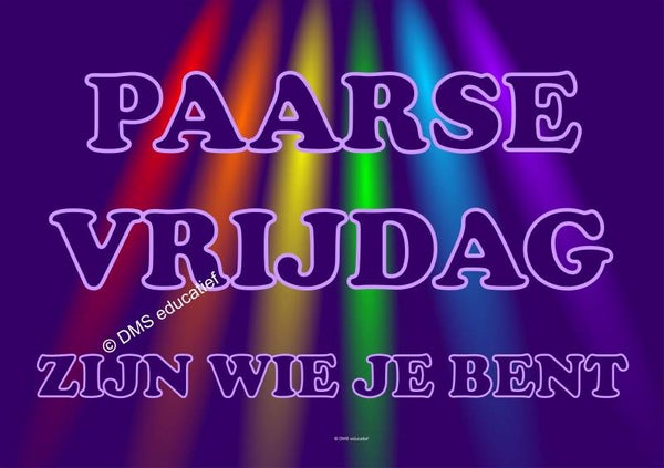 Poster 'Paarse Vrijdag' A3