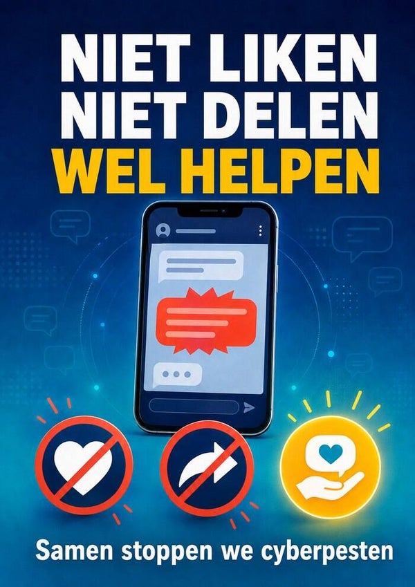 Poster 'Cyberpesten' A3