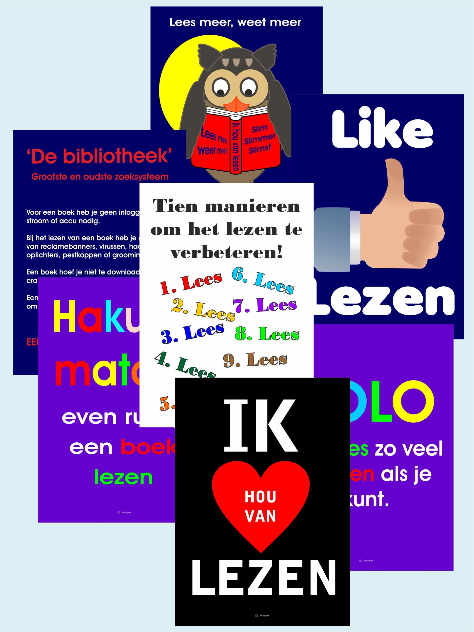 Posterset 'Lezen' A3