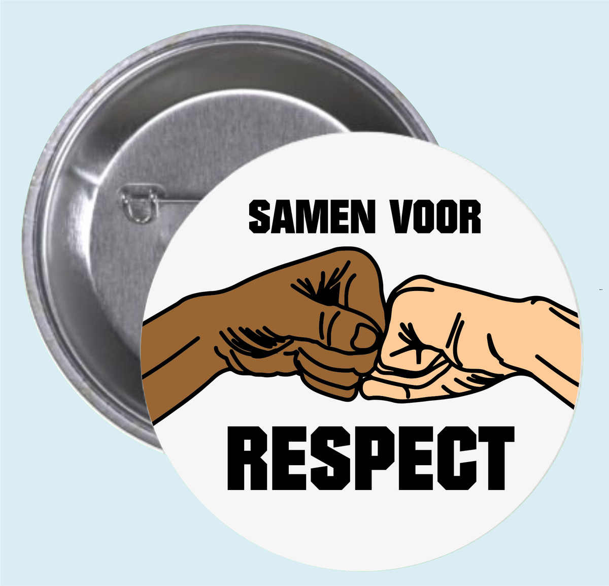 Button 'Samen voor respect' | DMS educatief lesmateriaal