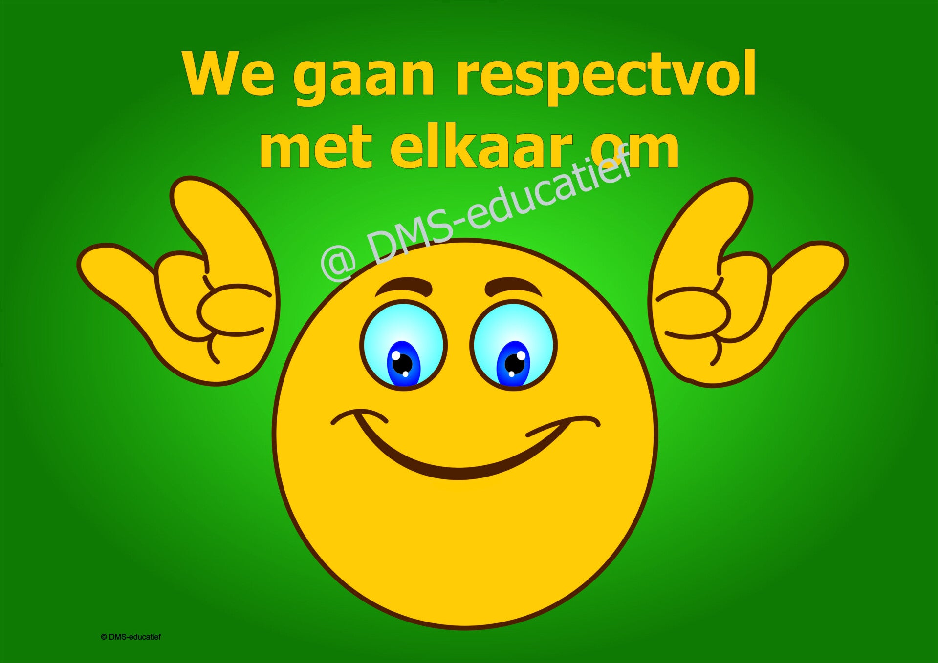 Poster “We gaan respectvol met elkaar om” (A3)