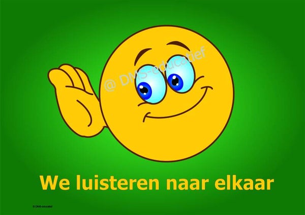 Poster “We luisteren naar elkaar” (A3)