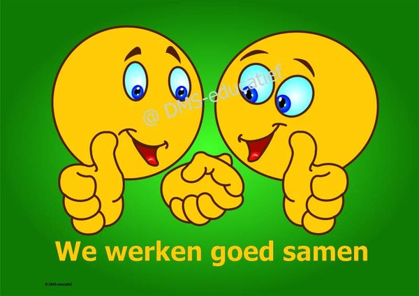 Poster “We werken goed samen” (A3)