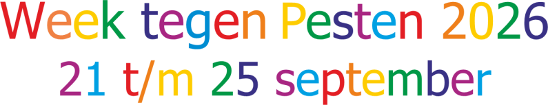 Week tegen Pesten 2026 van 21 tot en met 25 september