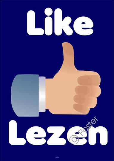 Lees poster 'Like lezen' A3