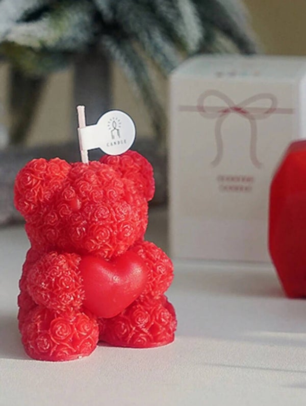 Cute 6cm Teddy Candle