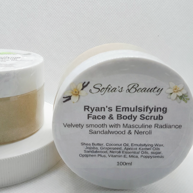 Ryan's Emulsifying Face & Body Scrub With Sandalwood & Neroli  100ml