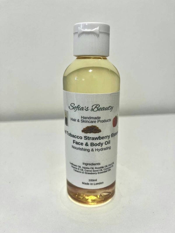 Oud Tobacco Strawberry Essence Face & Body Oil Nourishing & Hydrating 100ml