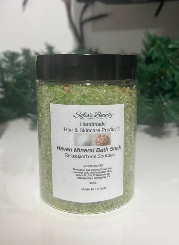 Haven Mineral Bath Soak Lemon Eucalyptus 300ml