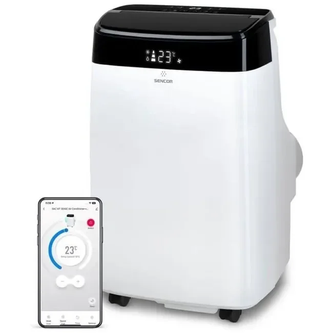 Climatiseur mobile SENCOR SAC MT9040C 9000 BTU Wi-Fi UV C 3 vitesses Blanc