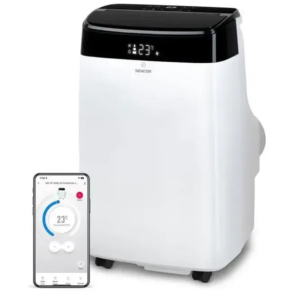 Climatiseur mobile SENCOR SAC MT9040C 9000 BTU Wi-Fi UV C 3 vitesses Blanc