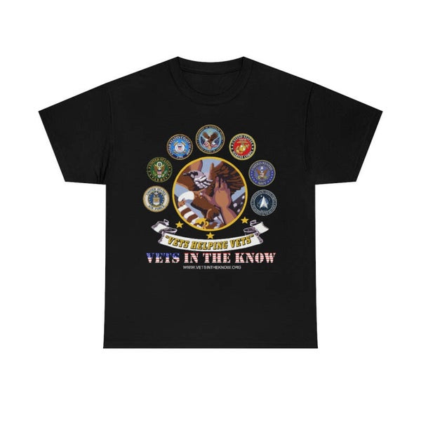 Gildan Unisex Ultra Cotton "Vets in the Know Logo" Tee