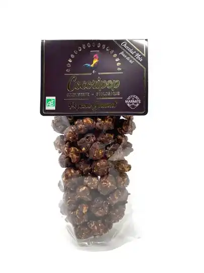 Popcorn chocolat noir fleur de sel (médaille d'or Epicures 2024)