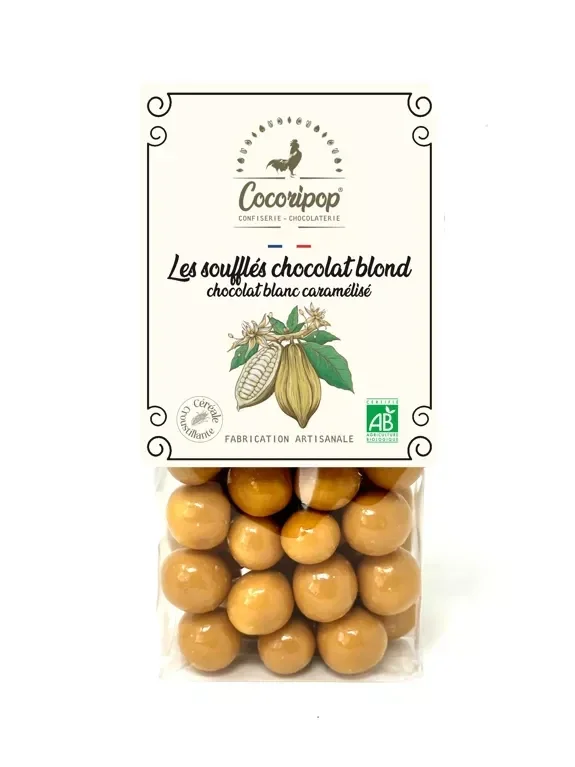 Soufflés chocolat blond (chocolat blanc caramélisé)