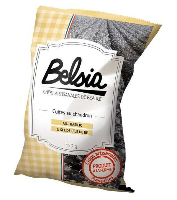 Chips Artisanales à l'Ail et au Basilic