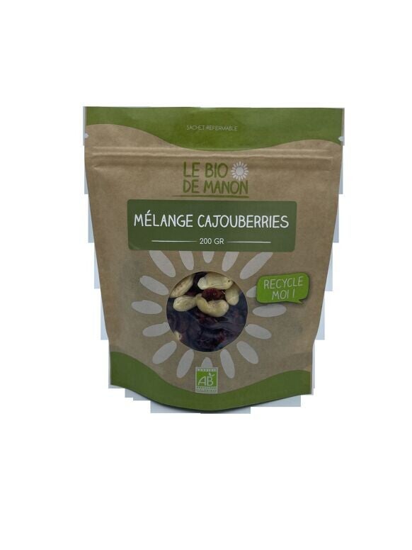 Mélange cajouberries (noix de cajou, cranberries)