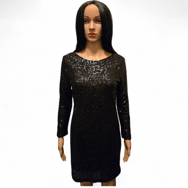 Robe pailletée noire élégante – parfaite fête/soirée
