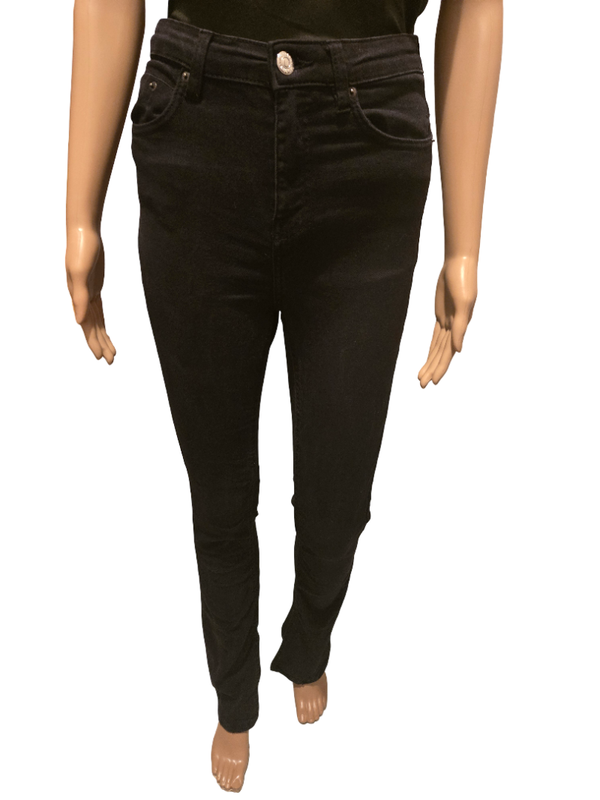 Jean skinny noir basique femme – coupe slim stretch