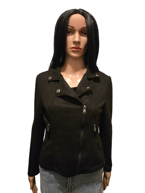 Veste perfecto noire zippée – Coupe moderne – Chic & intemporelle