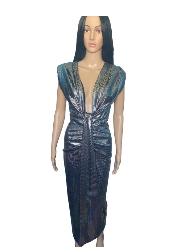 Robe glamour argentée