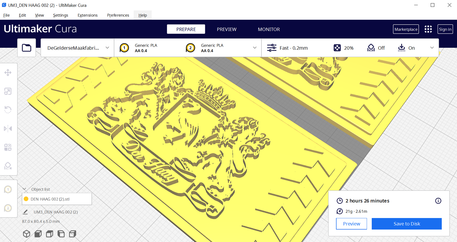 COREIN 3D print