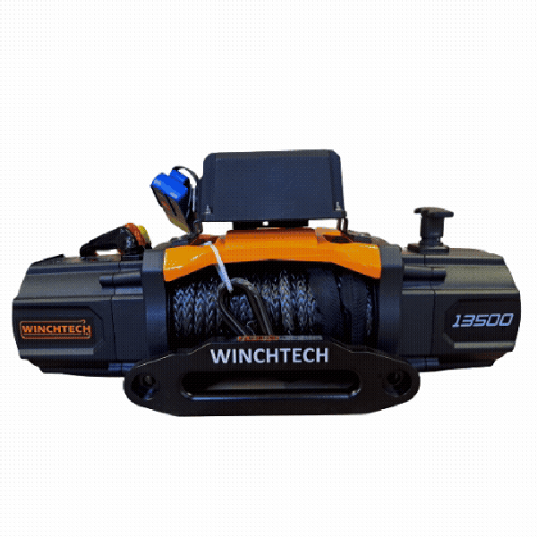 Winchtech PRO 6100KG 7.0PK elektrische lier 12v met touw