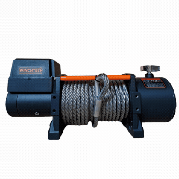 Winchtech 9000KG PRO 7PK elektrische lier 12v met staalkabel